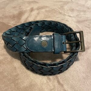 Burberry Braided Italian Leather Belt, Men’s size 36